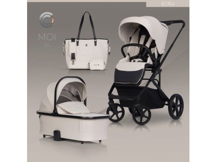 zestaw 2w1 wozek dzieciecy cavoe moi xl ecru