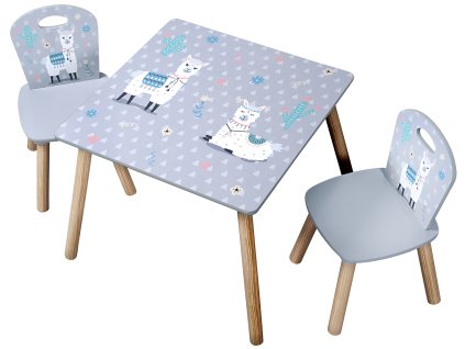 DSKE0701A detsky stul s zidlemi lama