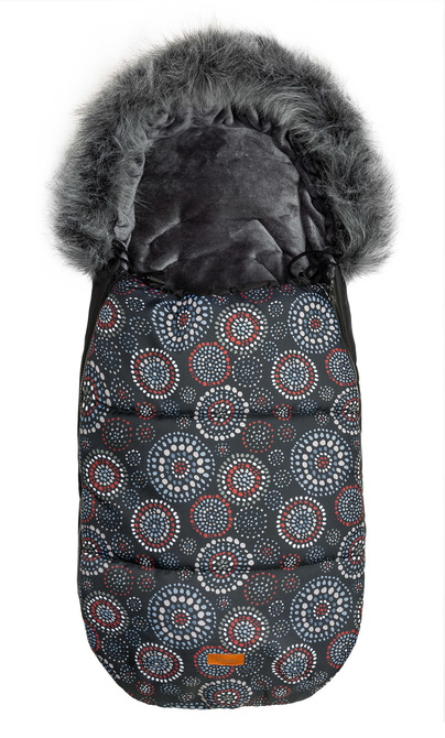 Sensillo babakocsi táska OLAF 100 x 45 cm fekete körök