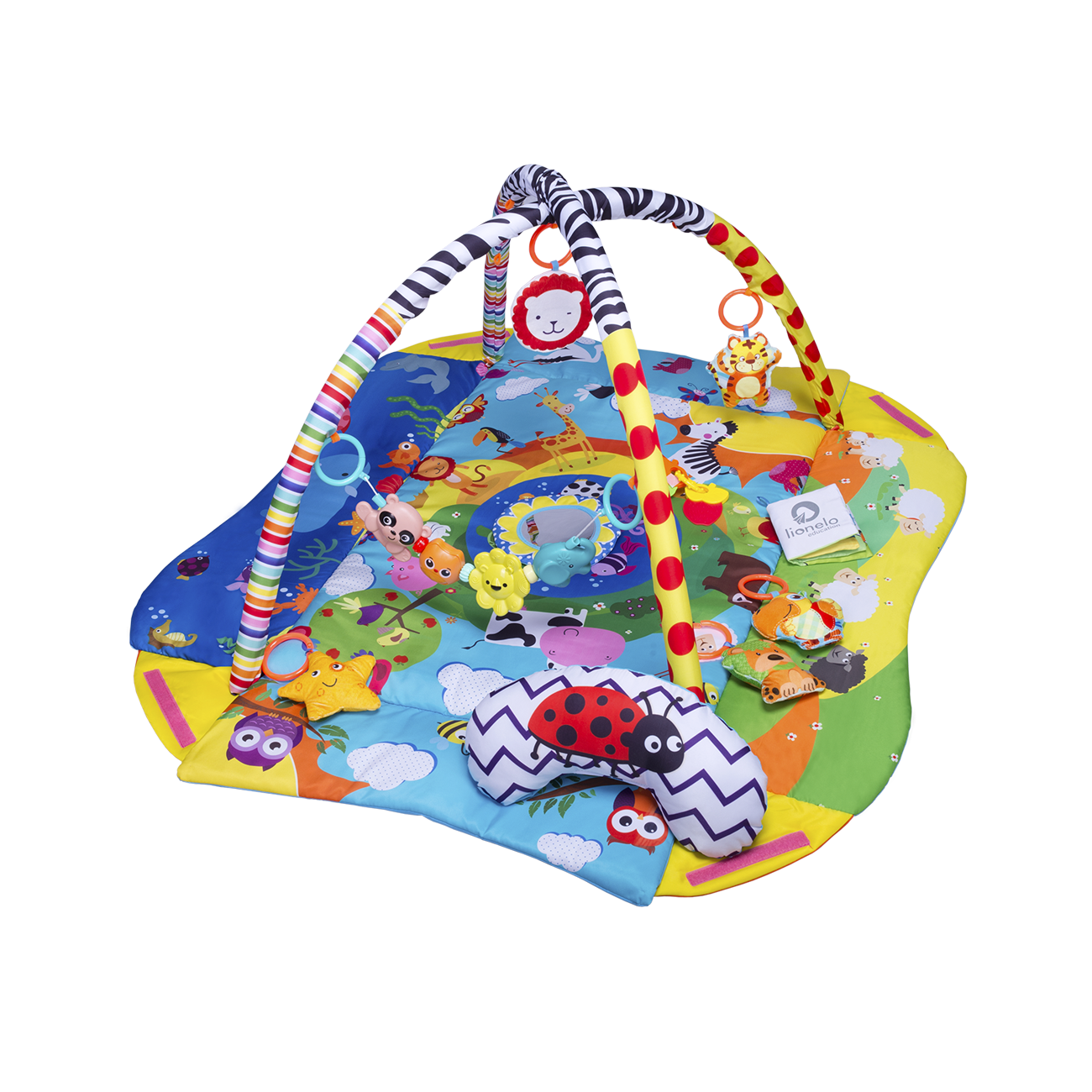 Lionelo Anika Plus játszószőnyeg Szín: Blue/Yellow