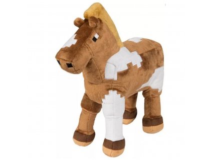 Plyšová hračka Minecraft hnedý kôň 21cm