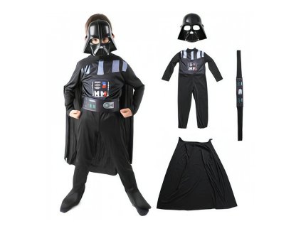 OPBH1825A detsky kostym star wars darth vader s doplnky 122 134 l