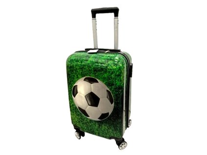 Detský cestovný kufor Futbalová lopta na tráve 45l