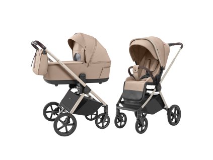 Detský kočík 2v1 CARRELLO Ultra CRL-6527 Floral Beige
