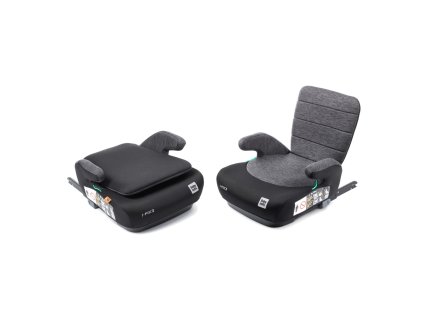 BabyAuto DOKA iFIX 125-150, podsedák so sklopnou opierkou chrbta, black grey flame