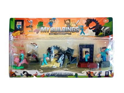 FIBH2055E kolekce figurek minecraft portal sada 10 ks