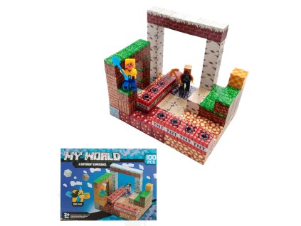 MSTB2101AA magneticka stavebnice minecraft tnt world 100ks