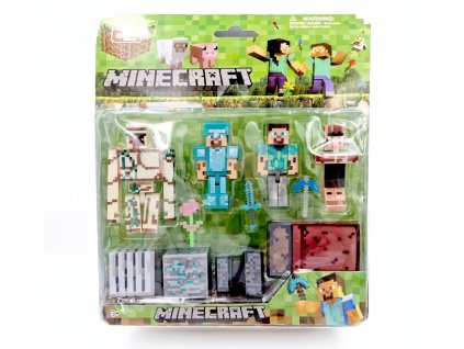 FIBH2304A kolekce figurek minecraft fight set 11ks