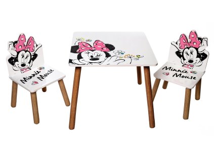 Detský stôl s stoličkami Minnie Mouse