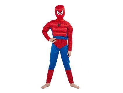 OPBH1356AAA detsky kostym svalnaty spiderman 110 122 m