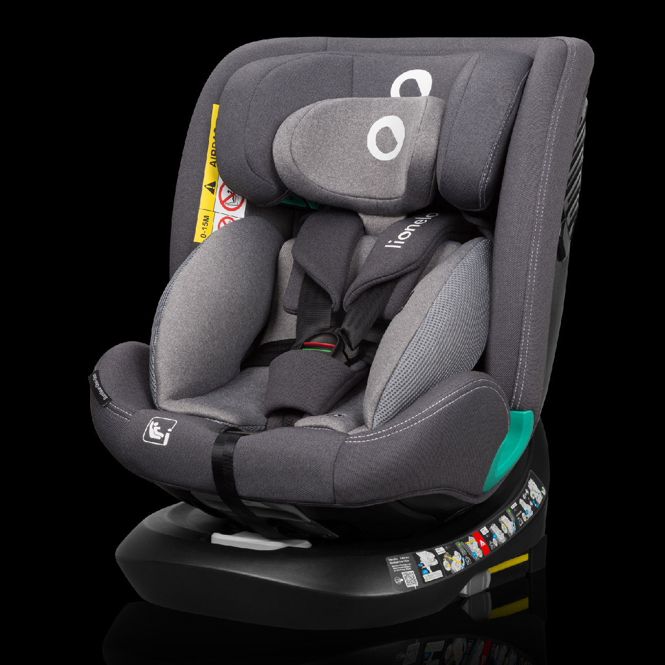 Autosedačka Lionelo BASTIAAN ONE I-size 40-150 cm ISOFIX Barva: Grey Stone