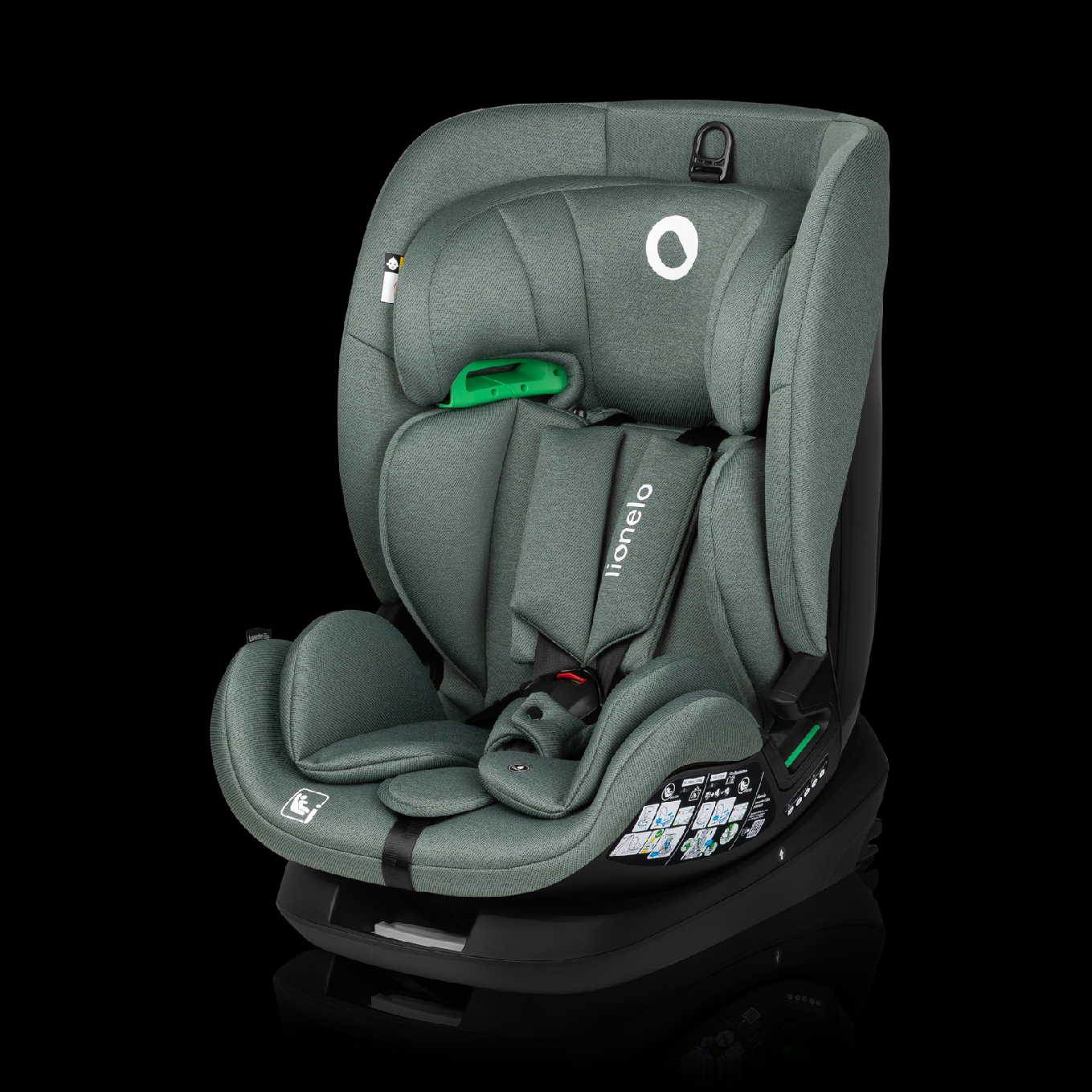 Autosedačka Lionelo LAVENDER I-size 76-150 cm ISOFIX Farba: Green Pistachio
