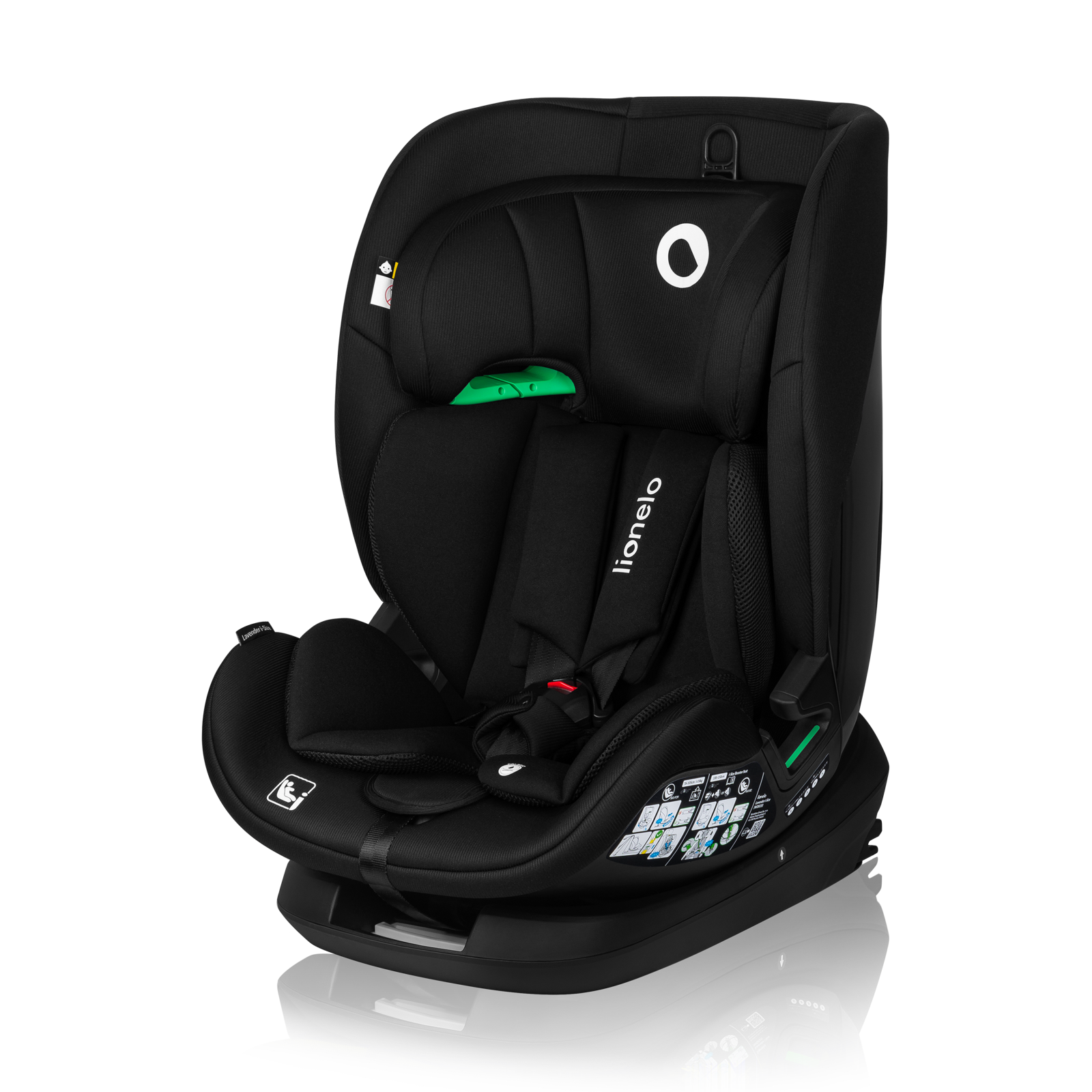 Autosedačka Lionelo LAVENDER I-size 76-150 cm ISOFIX Barva: Black Carbon