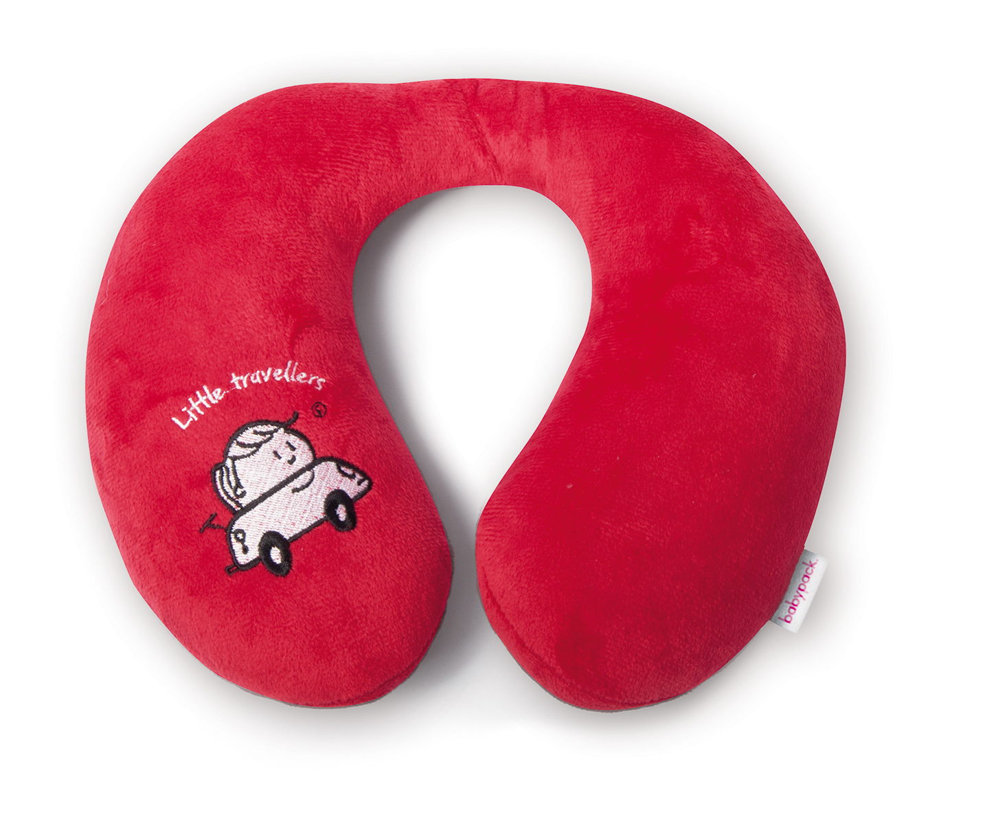 Babypack Cestovný vankúš do auta, červený