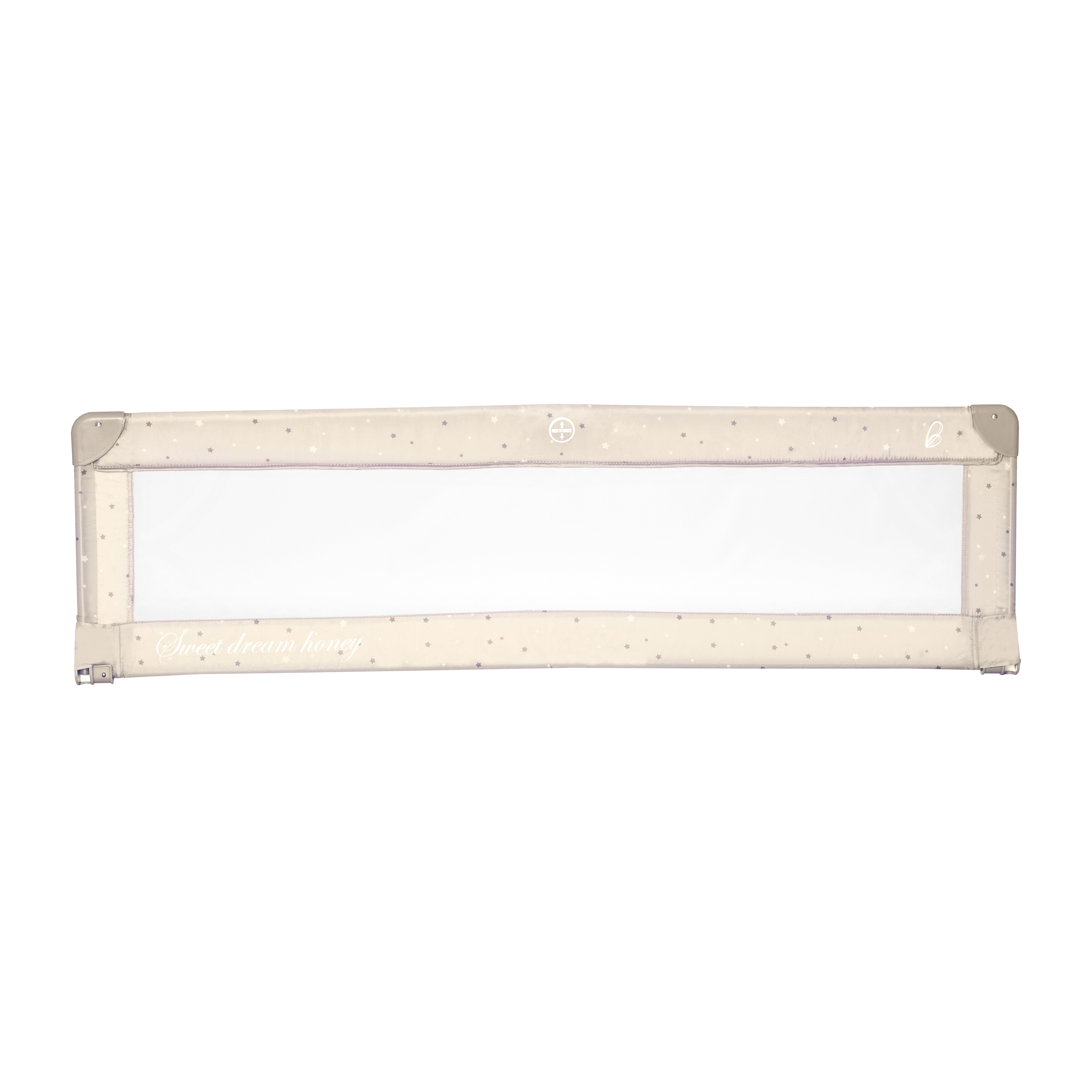 Asalvo Zábrana na posteľ 150 cm stars beige