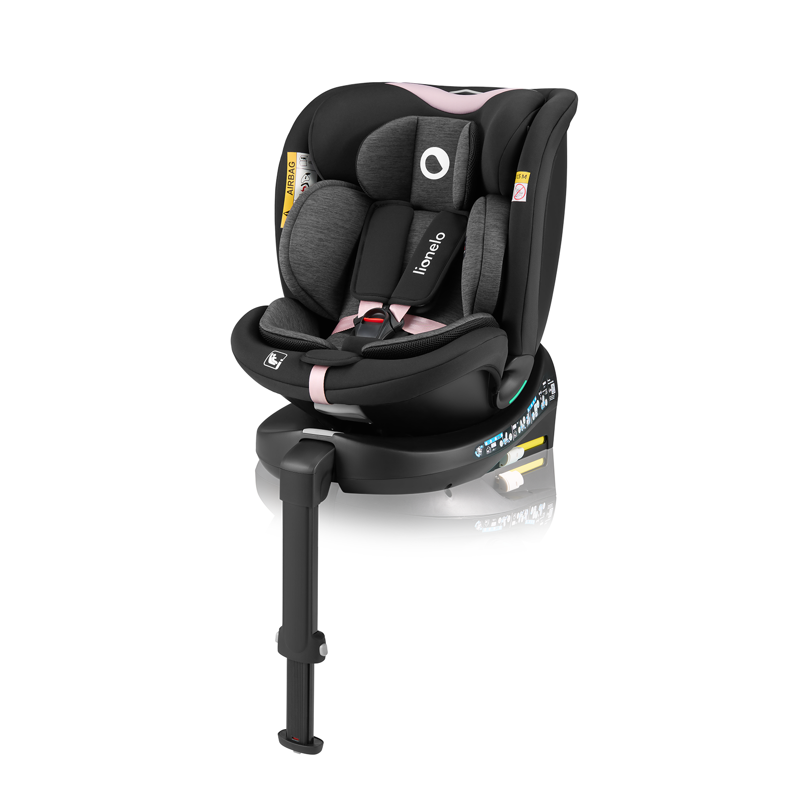 Autosedačka Lionelo Navy I-Size 40 - 150 cm Farba: Black Pink