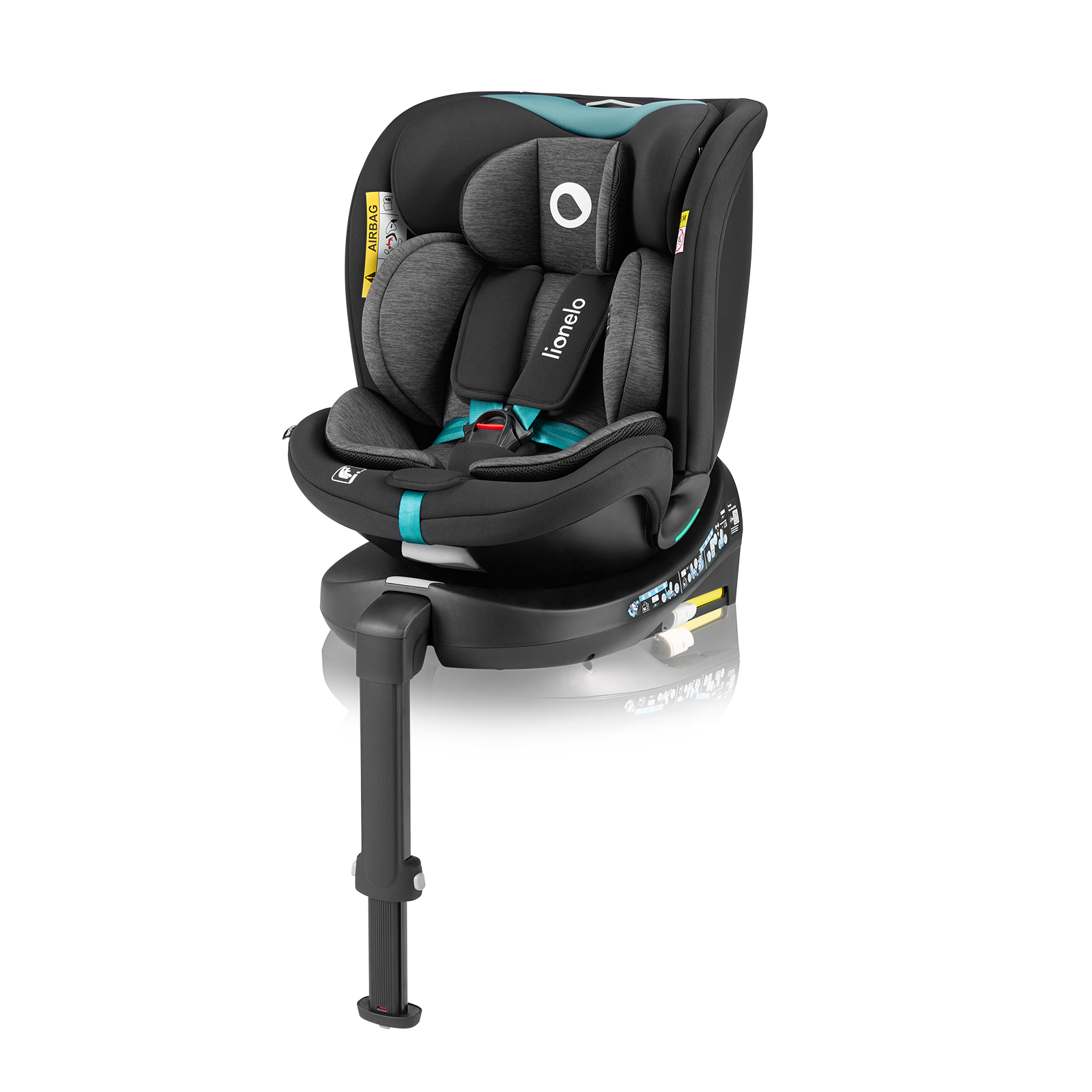 Autosedačka Lionelo Navy I-Size 40 - 150 cm Farba: Black Turquoise