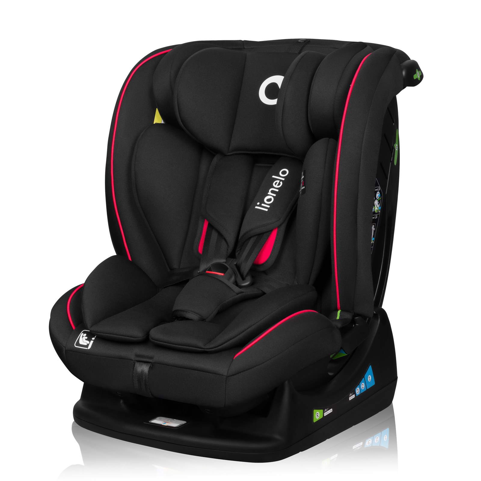 Autosedačka Lionelo Aart I-Size 40 - 150 cm Farba: Black Carbon Red