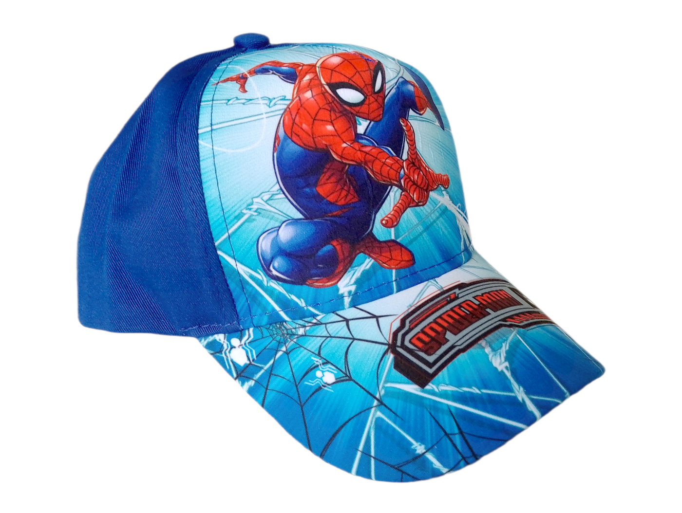 Detská šiltovka Spiderman v akcii s potlačou M