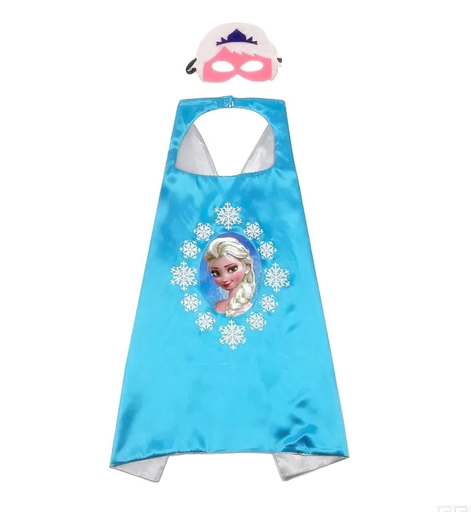 Detský karnevalový prevlek Frozen Elsa s vločkami 2v1