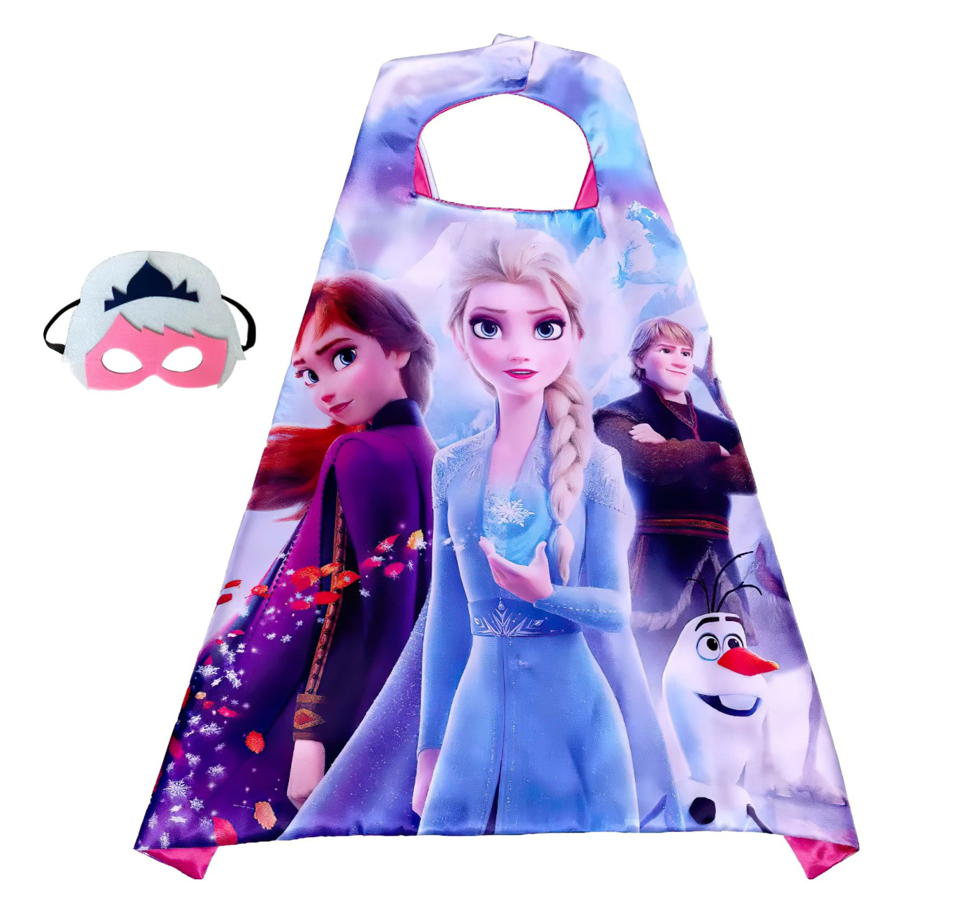Detský karnevalový prevlek Frozen Elsa a Anna Friends 2v1