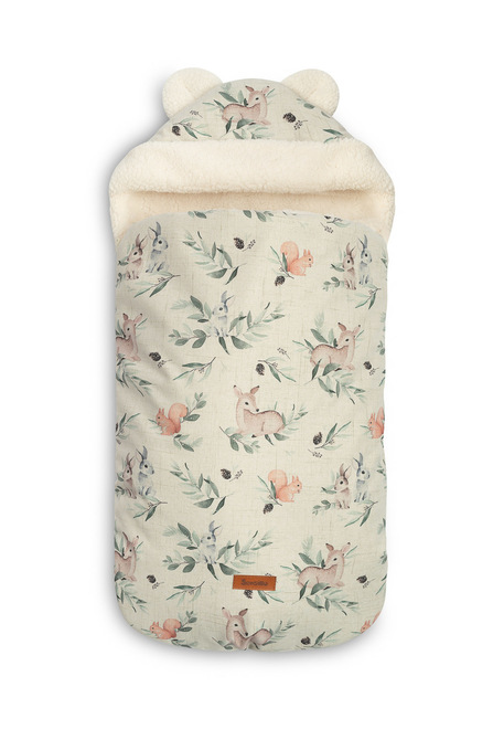 SENSILLO Fusak do autosedačky a kočíka DEERS VINTAGE