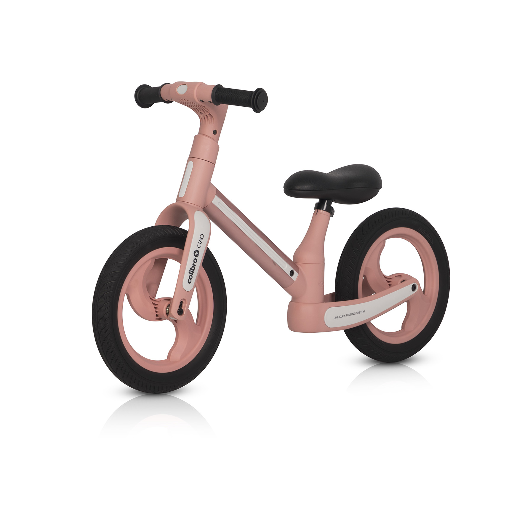 Detský balančný bicykel COLIBRO Ciao Rose Gold
