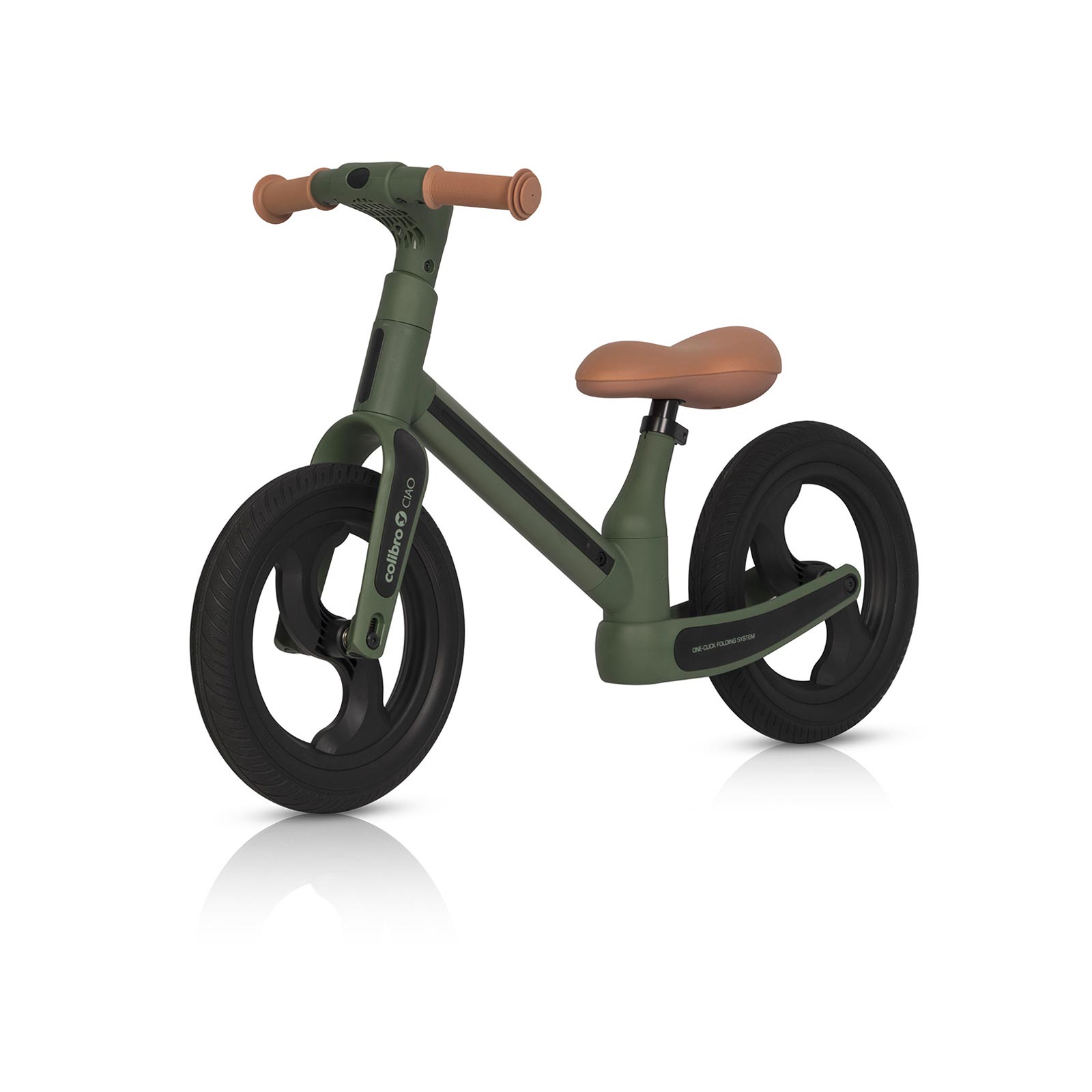 Detský balančný bicykel COLIBRO Ciao Forest Green