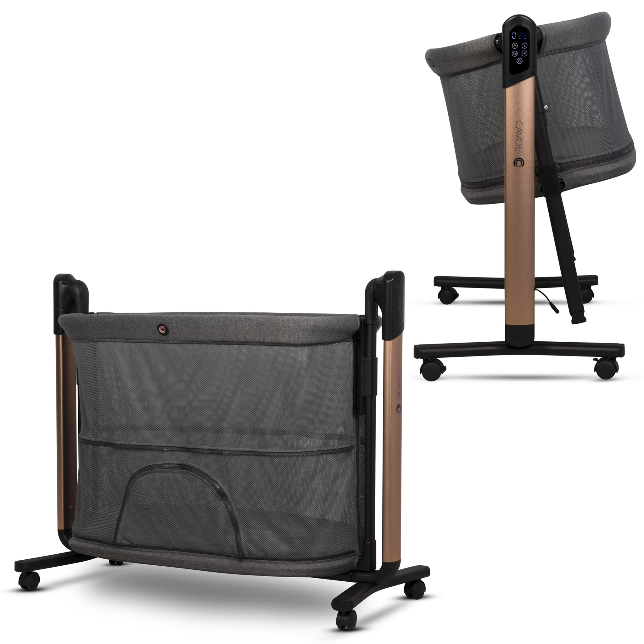 Elektrická kolíska posteľka 4w1 Cavoe COQ Meteorite