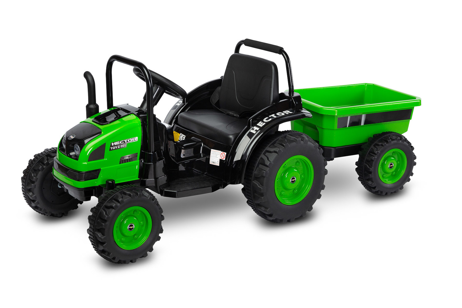 TOYZ Detské elektrické auto traktor HECTOR Farba: Green