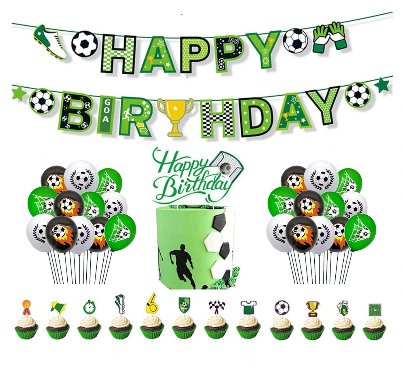 Veľká narodeninová sada Futbal 53ks