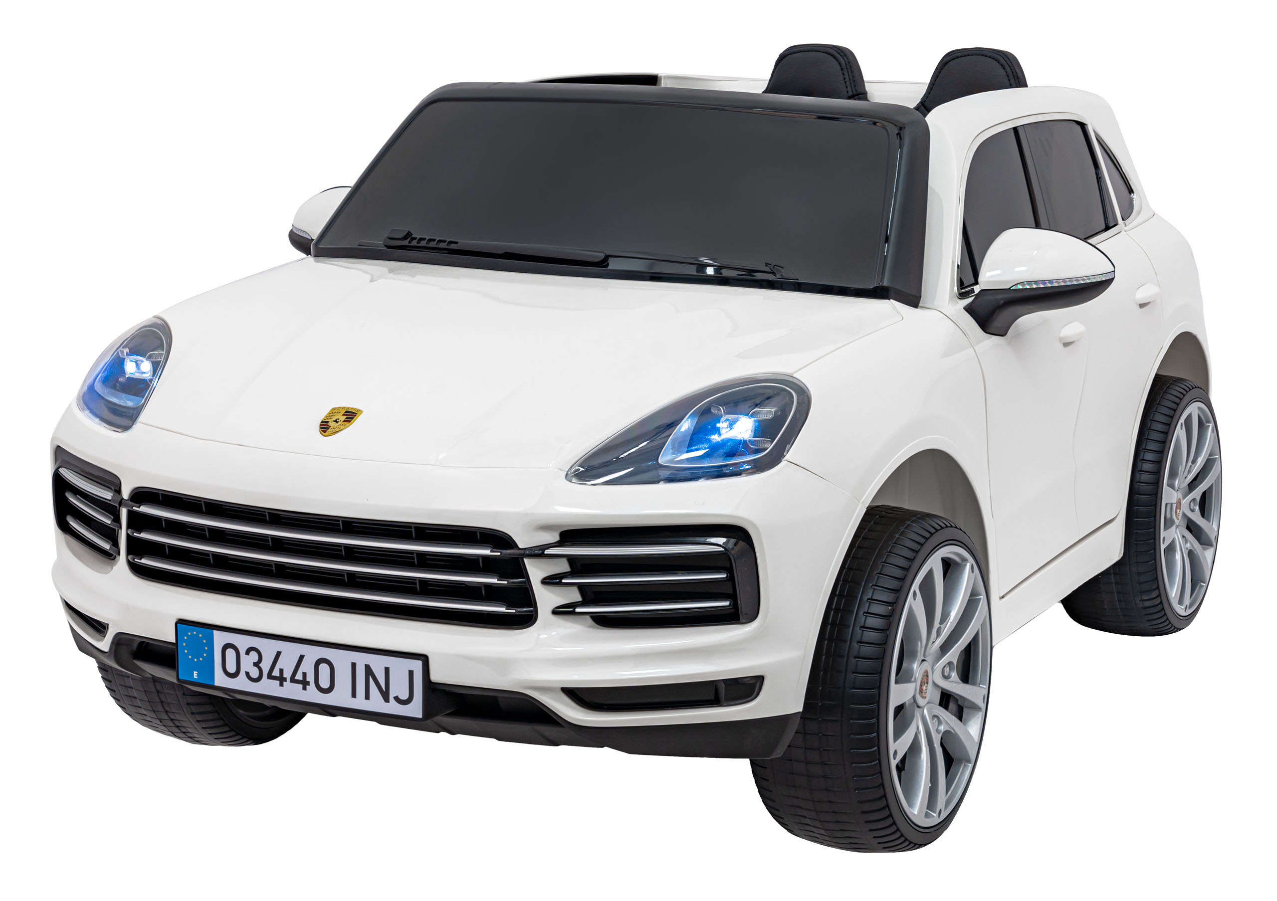 Elektrické autíčko Ramiz Porsche Cayenne S, lakované biele
