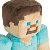 PHPL1985B plysova hracka minecraft steve diamantovy s krumpacem 27cm