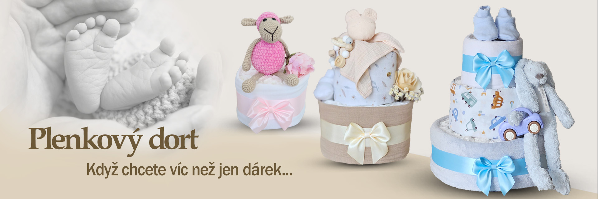 Když chcete více než dárek - Plenkový dort