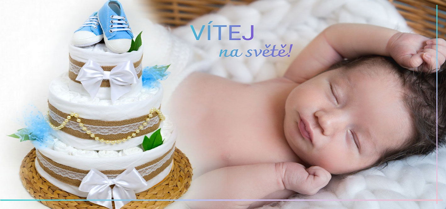 Darujte originální dárek k narození miminka v podobě plenkového dortu