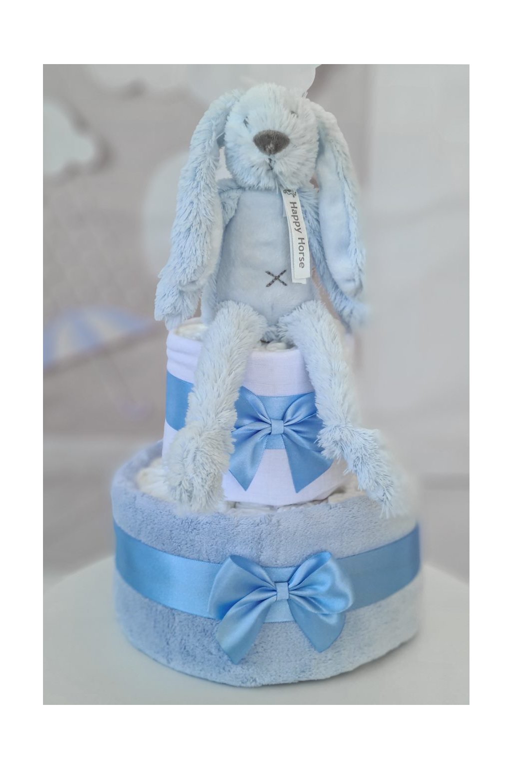 Plenkový dort s králíčkem Richie modrý