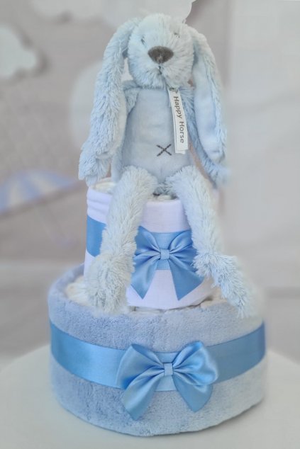Plenkový dort s králíčkem Richie modrý