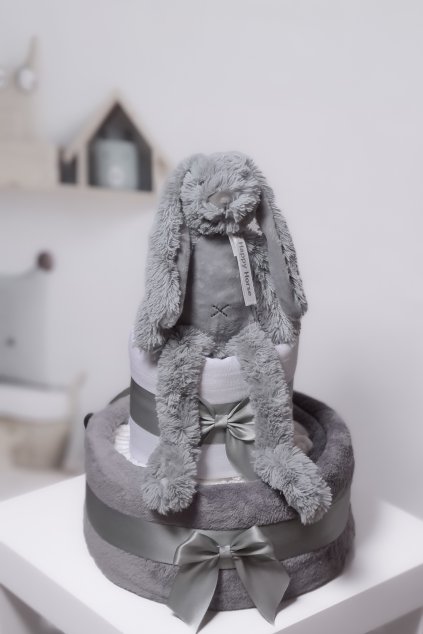 Plenkový dort s králíčkem Richie Šedý