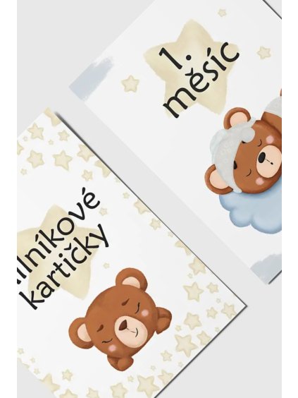 Milníkové kartičky pro chlapečka