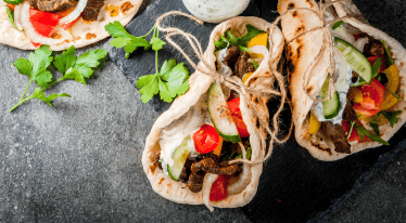 Gyros z trouby v domácí pitě