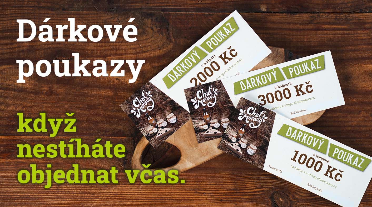 Nestíháte objednat včas dárky? Využijte dárkové poukazy.