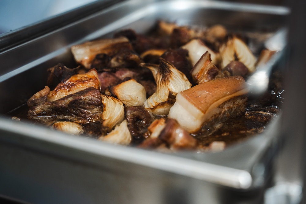 Výroba hovězí paštiky