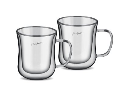 Set termo sklenic Lamart LT9032 VASO Café 2×220 ml – dvoustěnné sklenice na kávu a čaj