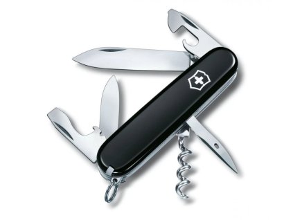 Victorinox Spartan Black – otevřený kapesní nůž, všechny nástroje