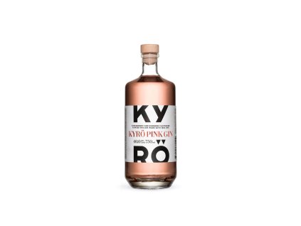 Kyrö Pink Gin 0,5 l – láhev růžového finského ginu s jahodami a rebarborou