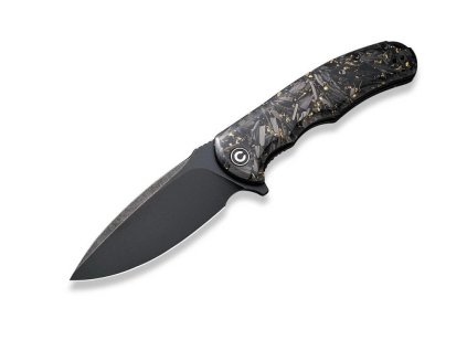 Civivi praxis c803j carbon fiber golden shred, boční pohled