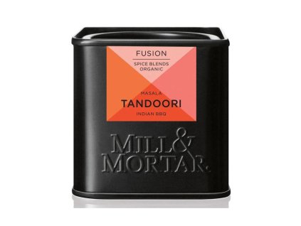Mill & Mortar BIO Tandoori 50 g – plechová dóza koření, přední pohled