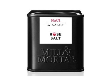 Mill & Mortar BIO růžová sůl 70 g – plechová dóza, přední pohled