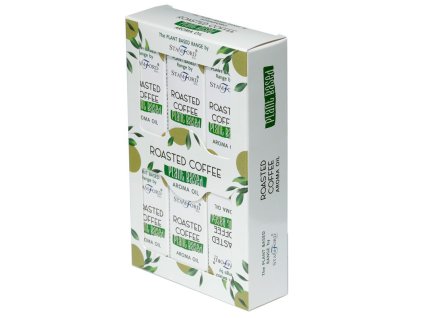 6 rostliných aroma vůní v lahvičce v jednom balení, vůně kávy