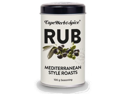 pohled na Cape Herb & Spice Mediterranean Style Roasts Rub 100g – Středomořské koření na pečení masa, ryb i zeleniny